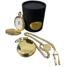 Freemason No G Personalised Pocket Watch with Coin Chain